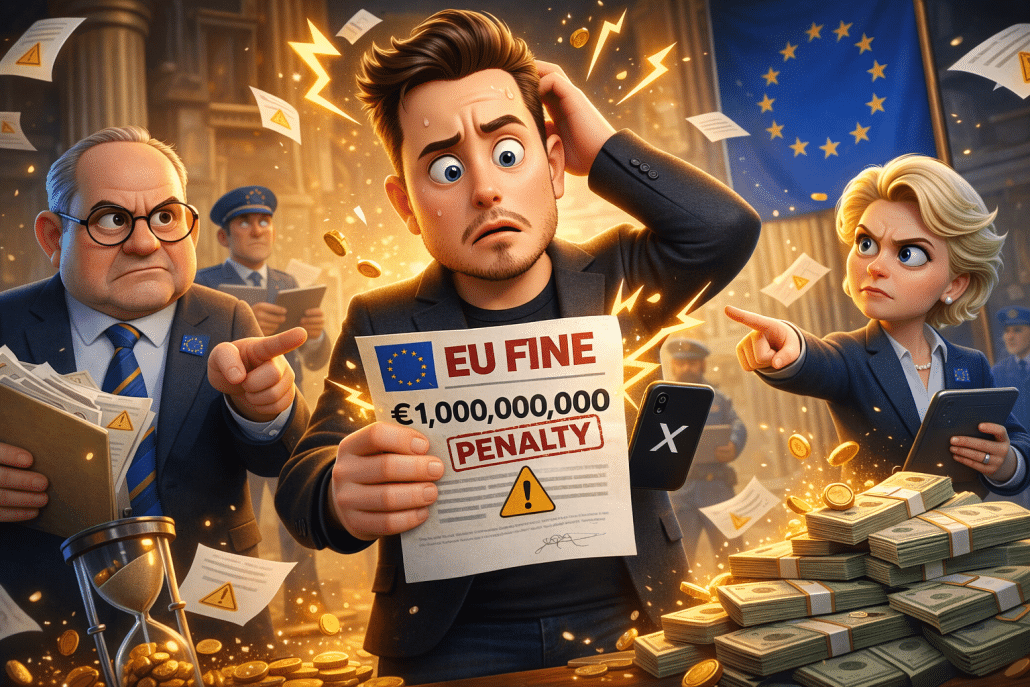 Elon Musk ärgert sich über die EU-Strafen