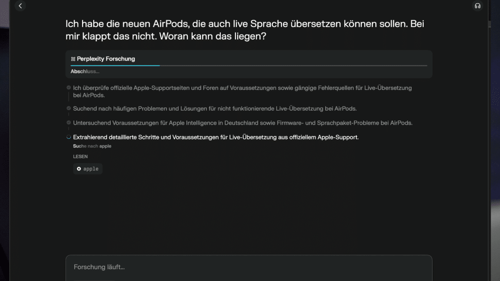 KI wie ChatGPT oder Perplexity kann auch kompliziert wirkende Fragen locker beantworten