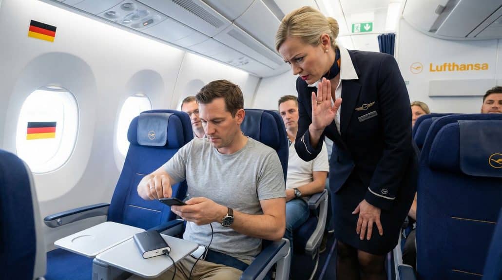 Auf Lufthansa Flügen dürfen Passagiere keine Powerbanks mehr nutzen