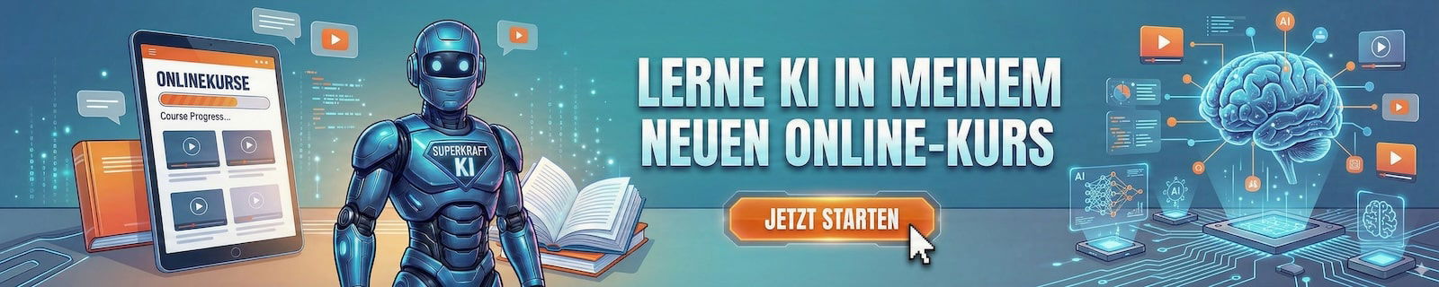 Lerne KI in neuem Online-Kurs, jetzt starten.