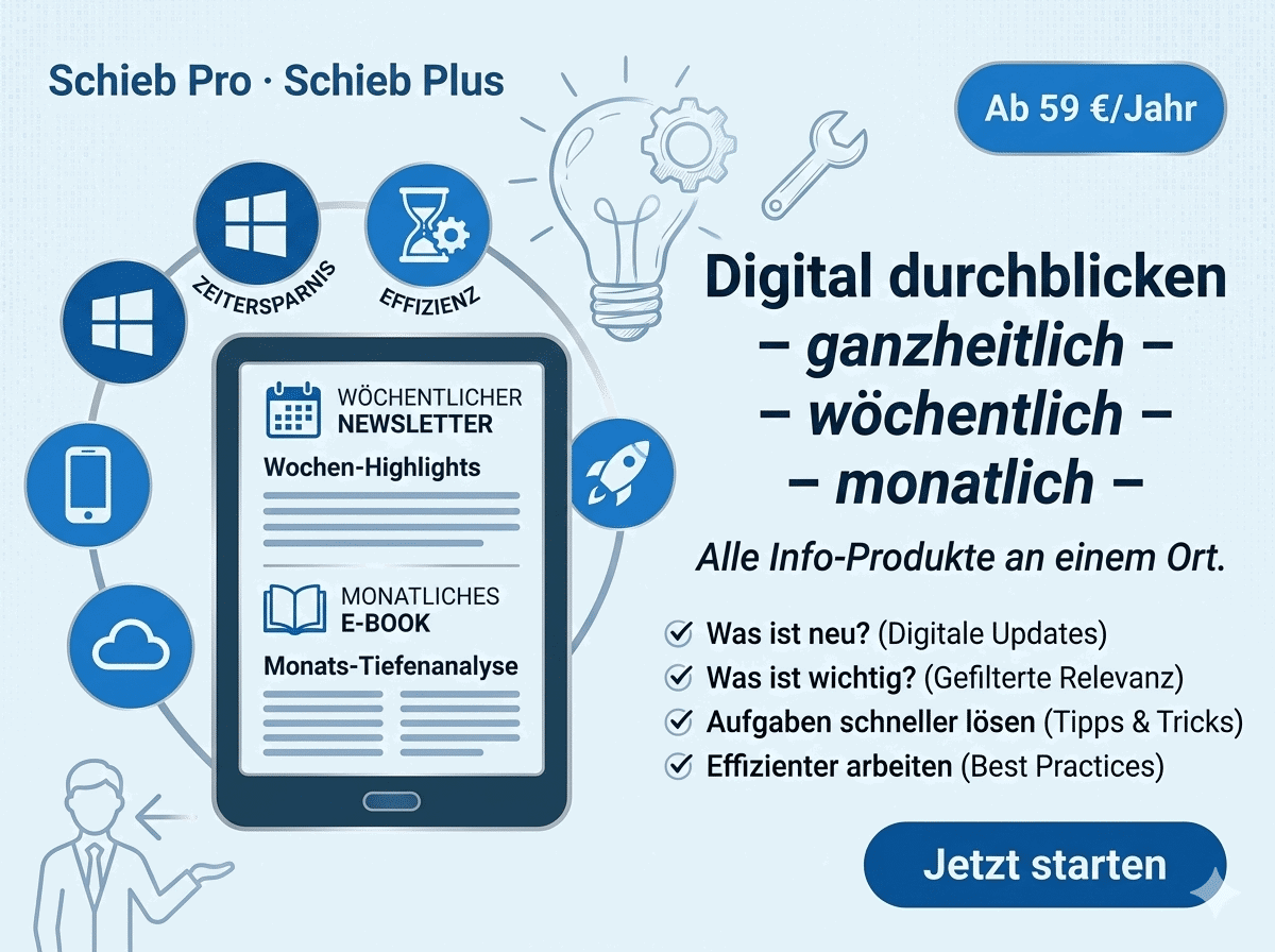Digitale Informationen und Newsletter-Angebot zusammengefasst.