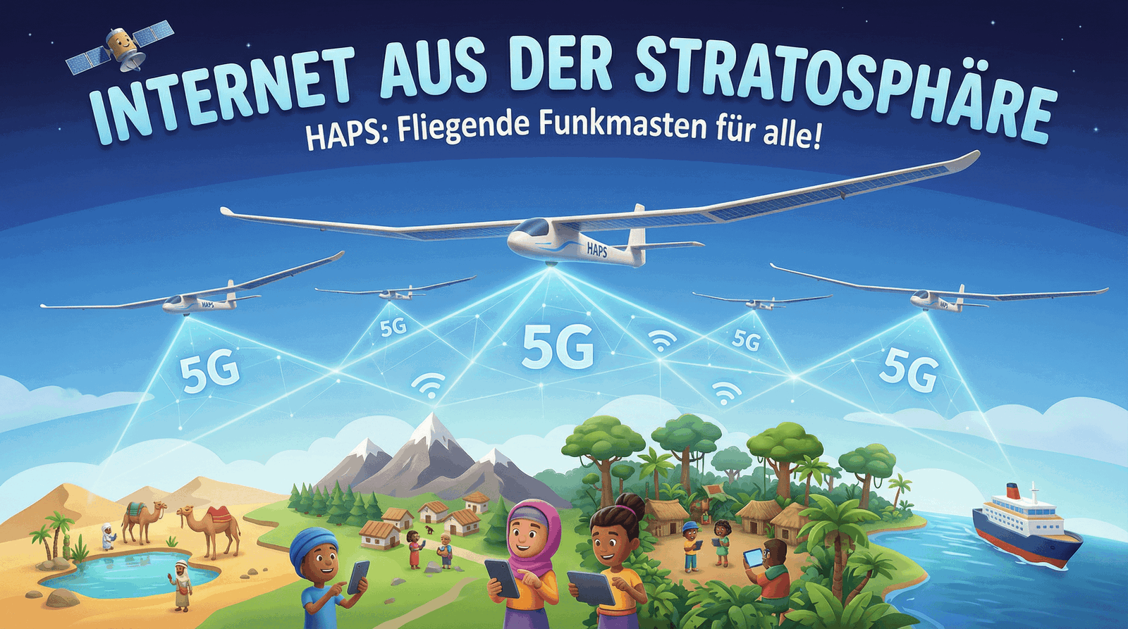 Internet aus der Stratosphäre: Fliegende Funkmasten sollen Milliarden Menschen online bringen