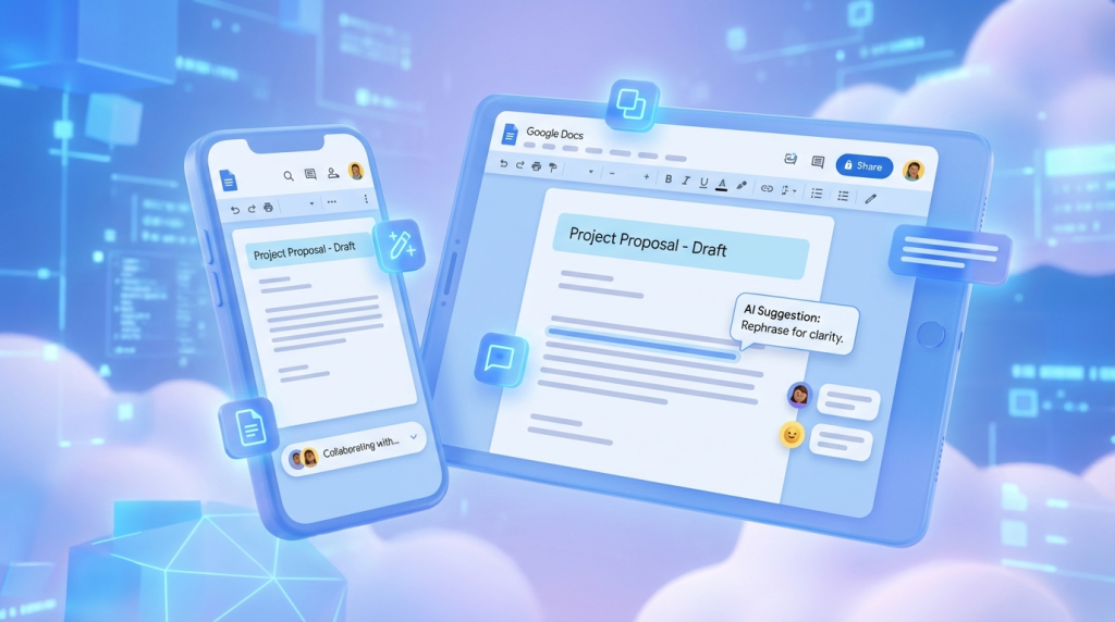 Gemini,Google Docs,KI Textbearbeitung,Google Workspace,Kollaboratives Schreiben