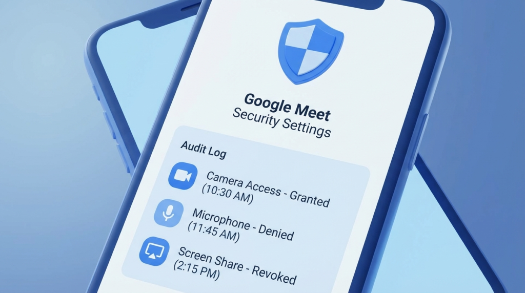 Google Meet,Meeting Sicherheit,Audit Logs,Google Workspace,IT Security
