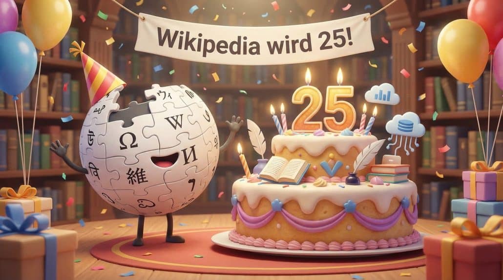 Feier zum 25. Jubiläum von Wikipedia