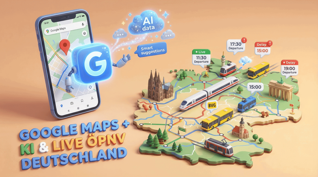 Google Maps mit KI für den öffentlichen Verkehr