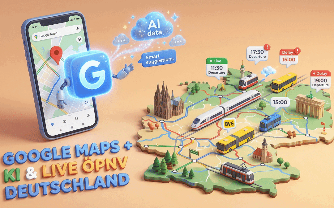 Google Maps zeigt jetzt Echtzeitdaten für Bus und Bahn in ganz Deutschland