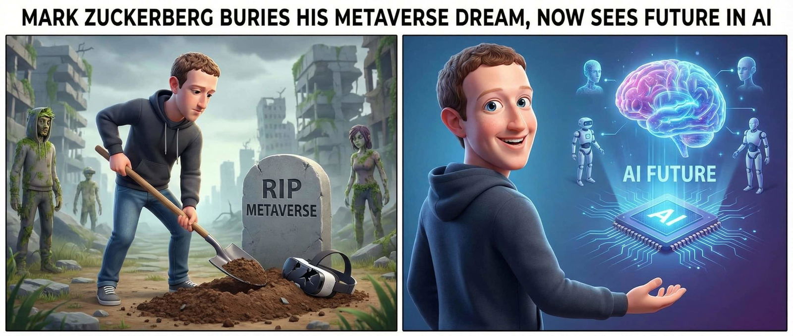 Mark Zuckerberg begräbt den Metaversum-Traum