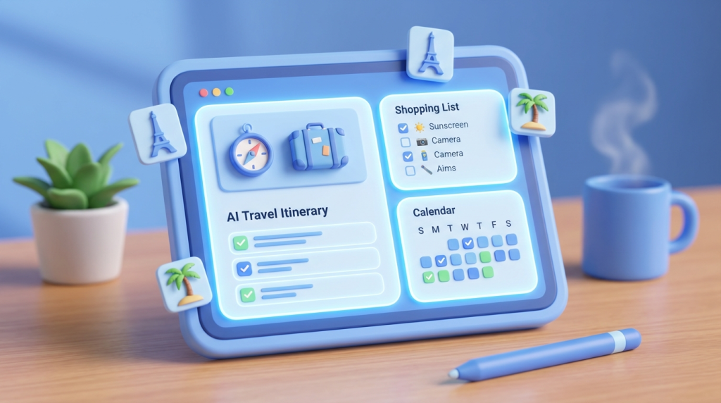 ChatGPT,OpenAI,KI-Alltag,Reiseplanung,Einkaufslisten