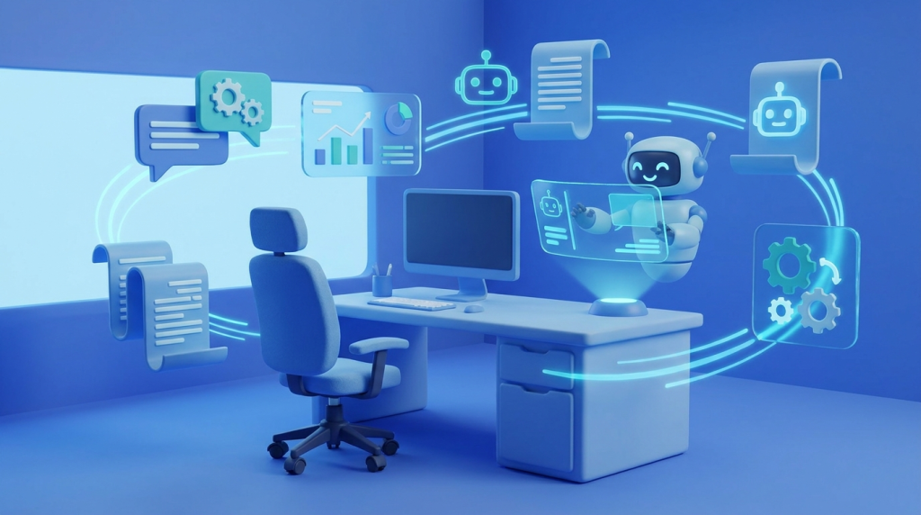 KI im Büro,KI Tools Arbeit,Produktivität,Microsoft Copilot,ChatGPT