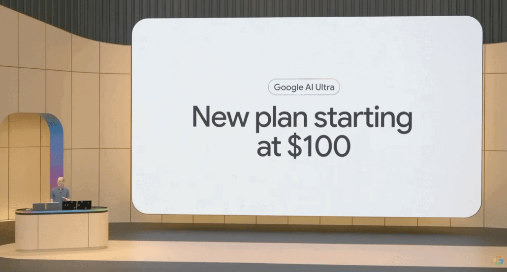 Präsentation: Google AI Ultra Plan ab 100 Dollar