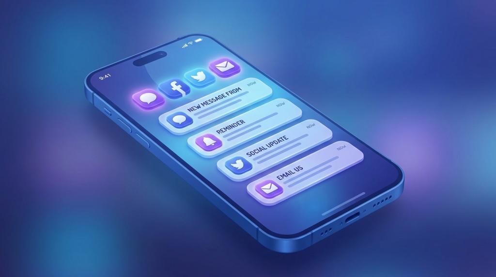 Push-Benachrichtigung,Smartphone,Apps,Notifications,Mobile