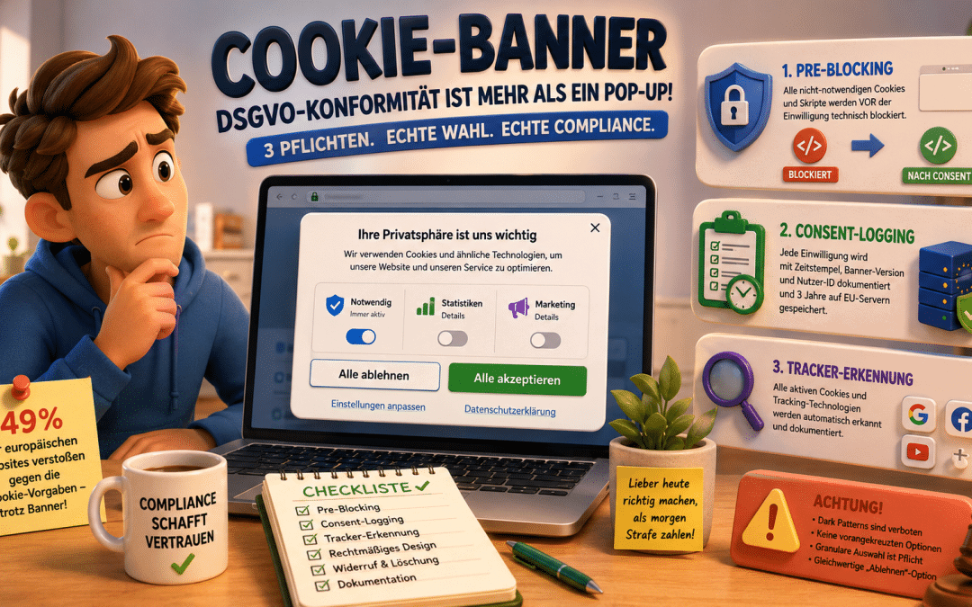 Cookie-Banner für Website-Betreiber: Was wirklich hinter DSGVO-Konformität steckt – und warum die meisten Banner nur Schein sind