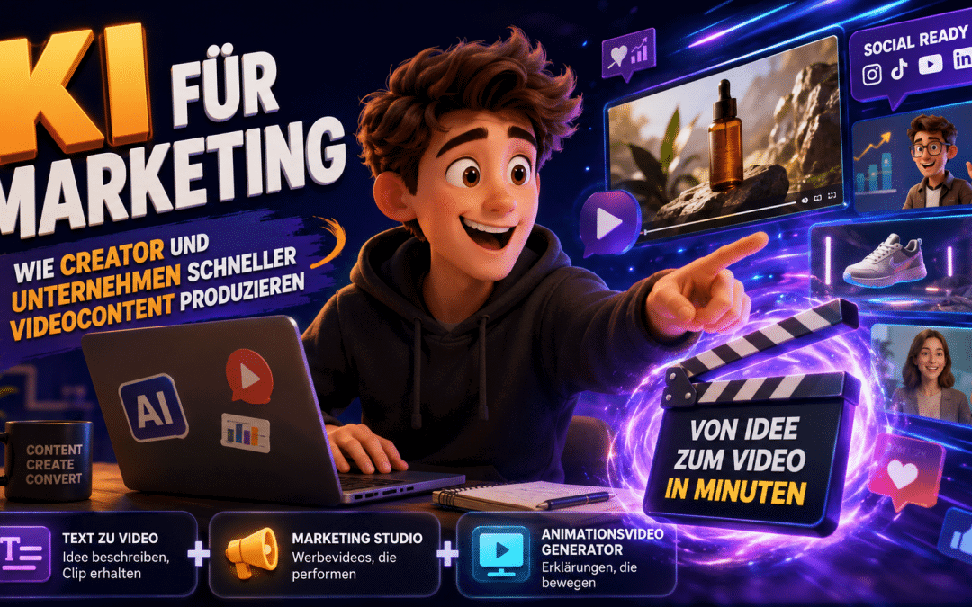 Text zu Video KI für Marketing: Wie Creator und Unternehmen schneller Videocontent produzieren