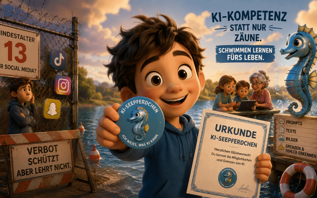 KI-Seepferdchen: Die wichtigste Idee im neuen Jugendschutz-Bericht – über die kaum jemand redet
