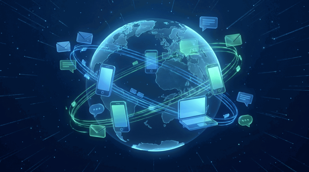 Wie viele E-Mails, SMS und WhatsApp werden pro Tag verschickt?