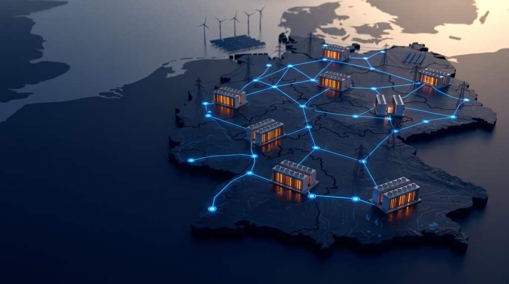 Vernetzte Rechenzentren im Stromnetz Europas